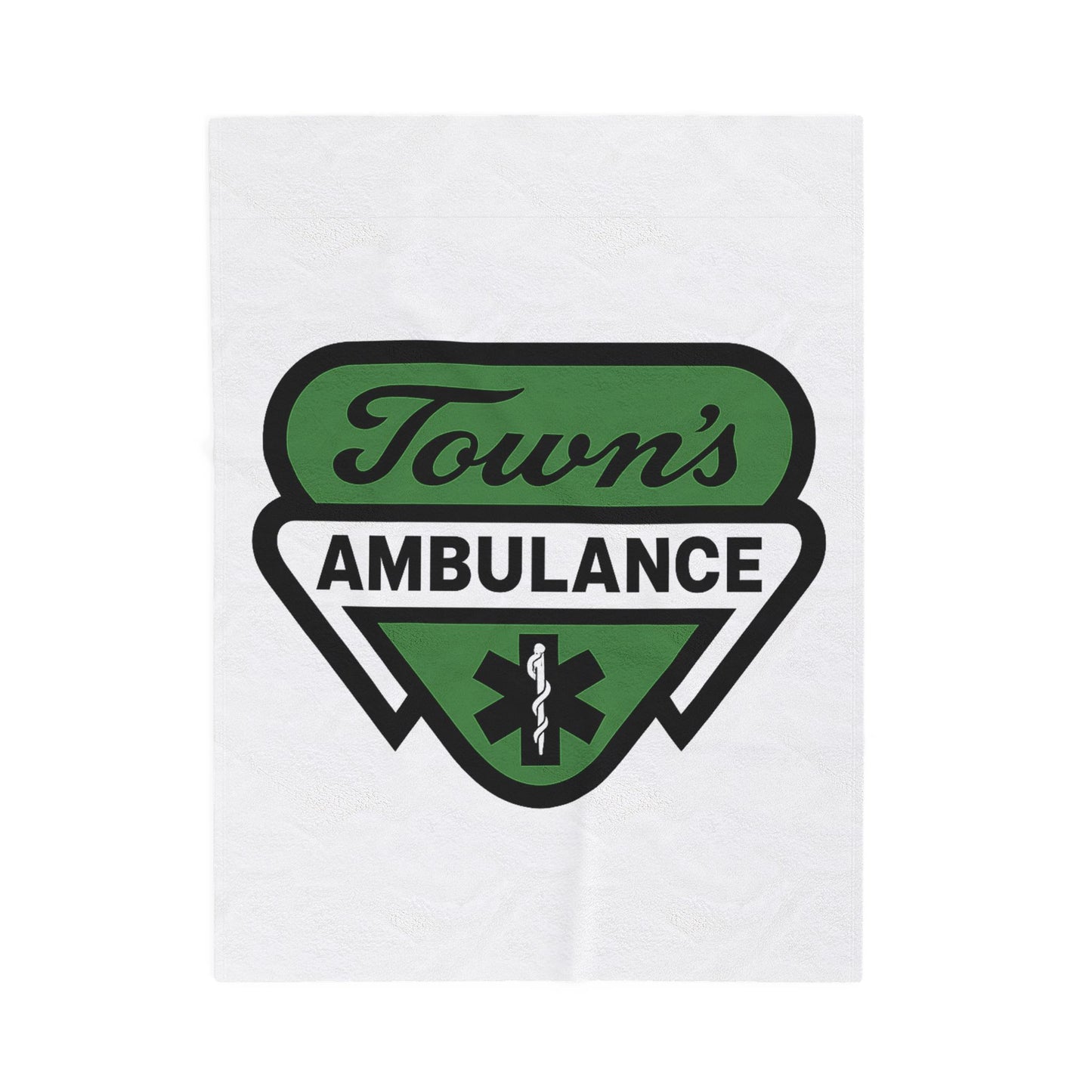 Town's Ambulance Velveteen Plush Blanket