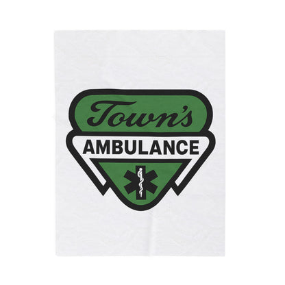 Town's Ambulance Velveteen Plush Blanket