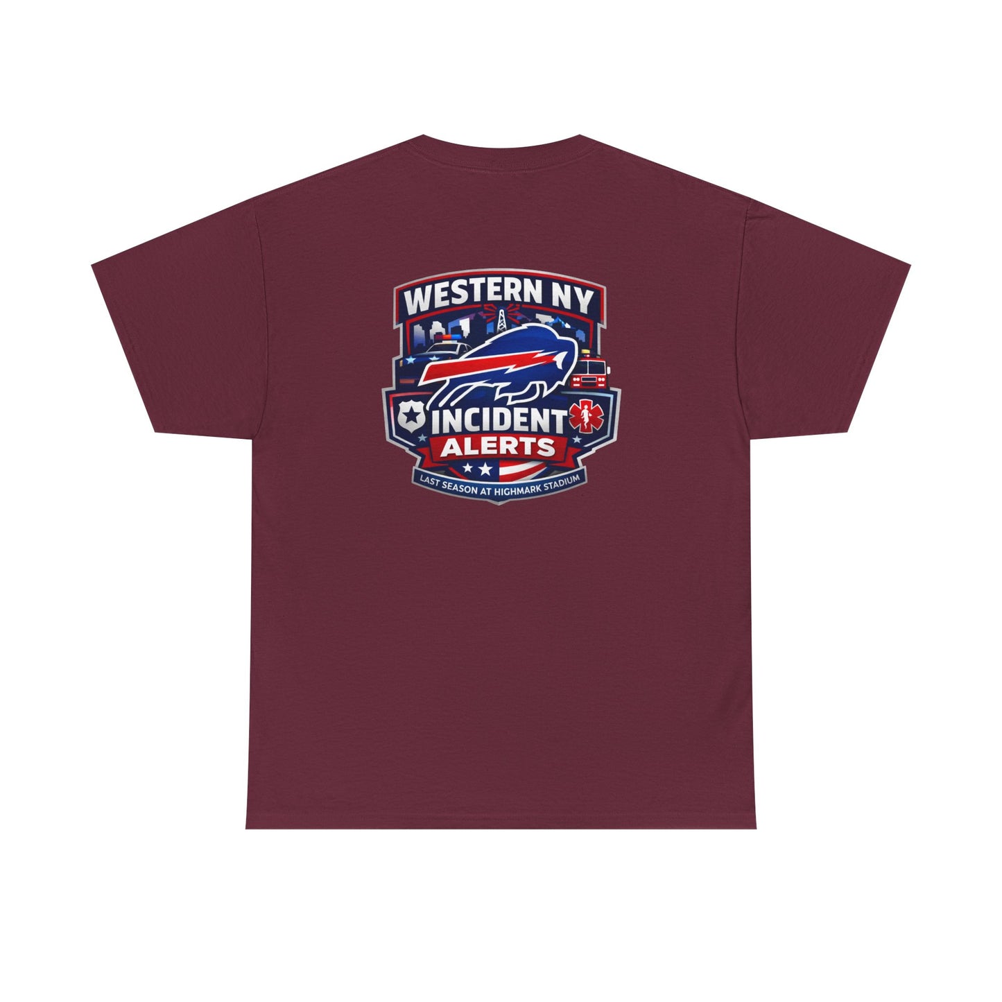Incident Alerts Western NY T‑Shirt — Buffalo Bills Inspired Emergency Response Tee