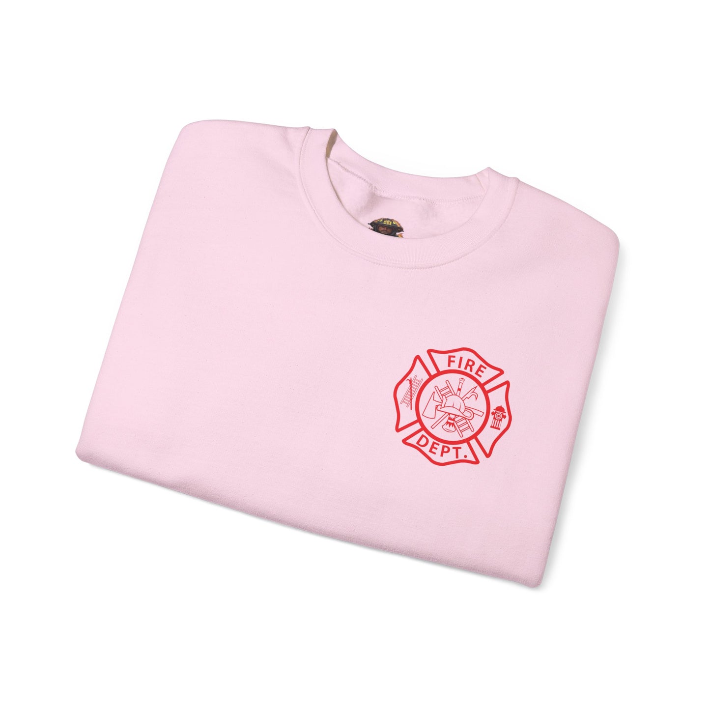 Firefighter Crewneck Sweatshirt – “We Fight What You Fear…Except Spiders”