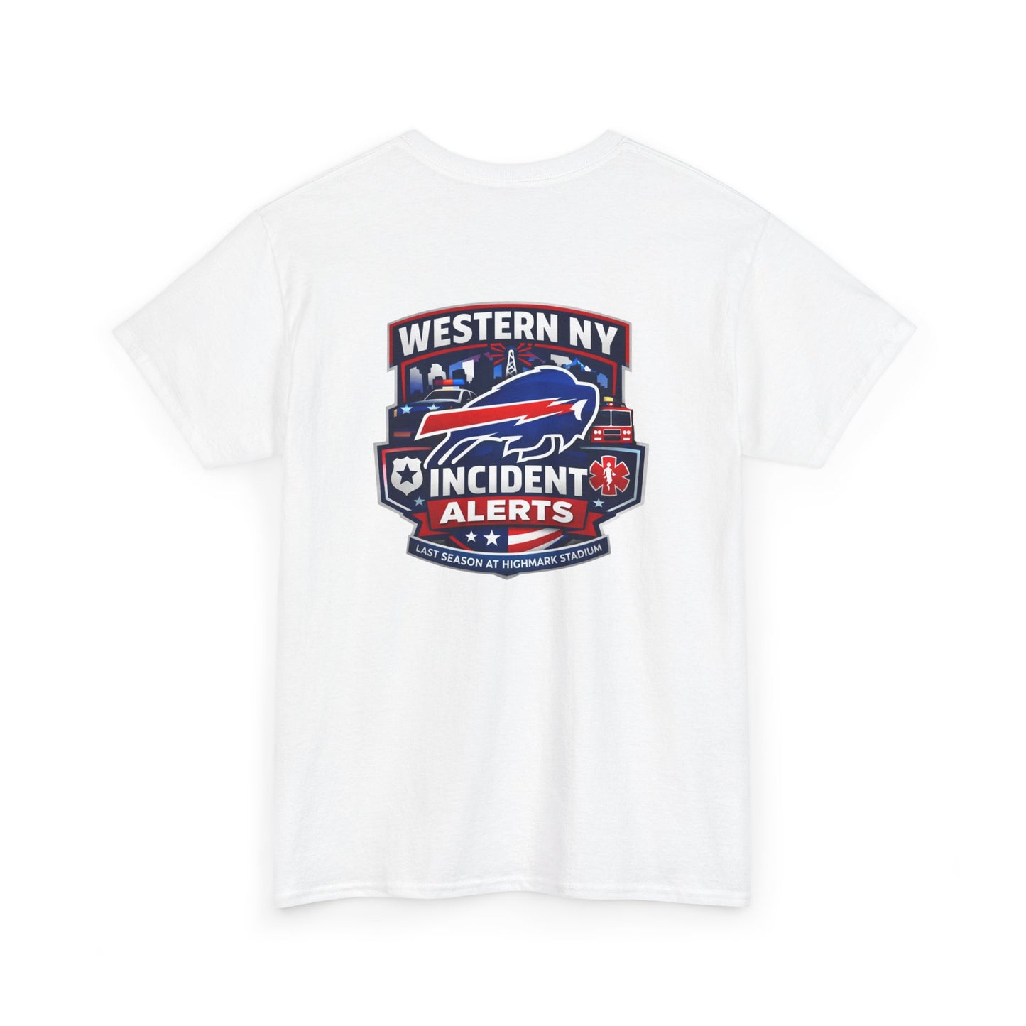 Incident Alerts Western NY T‑Shirt — Buffalo Bills Inspired Emergency Response Tee