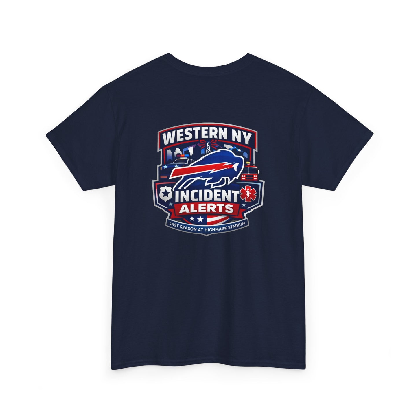 Incident Alerts Western NY T‑Shirt — Buffalo Bills Inspired Emergency Response Tee