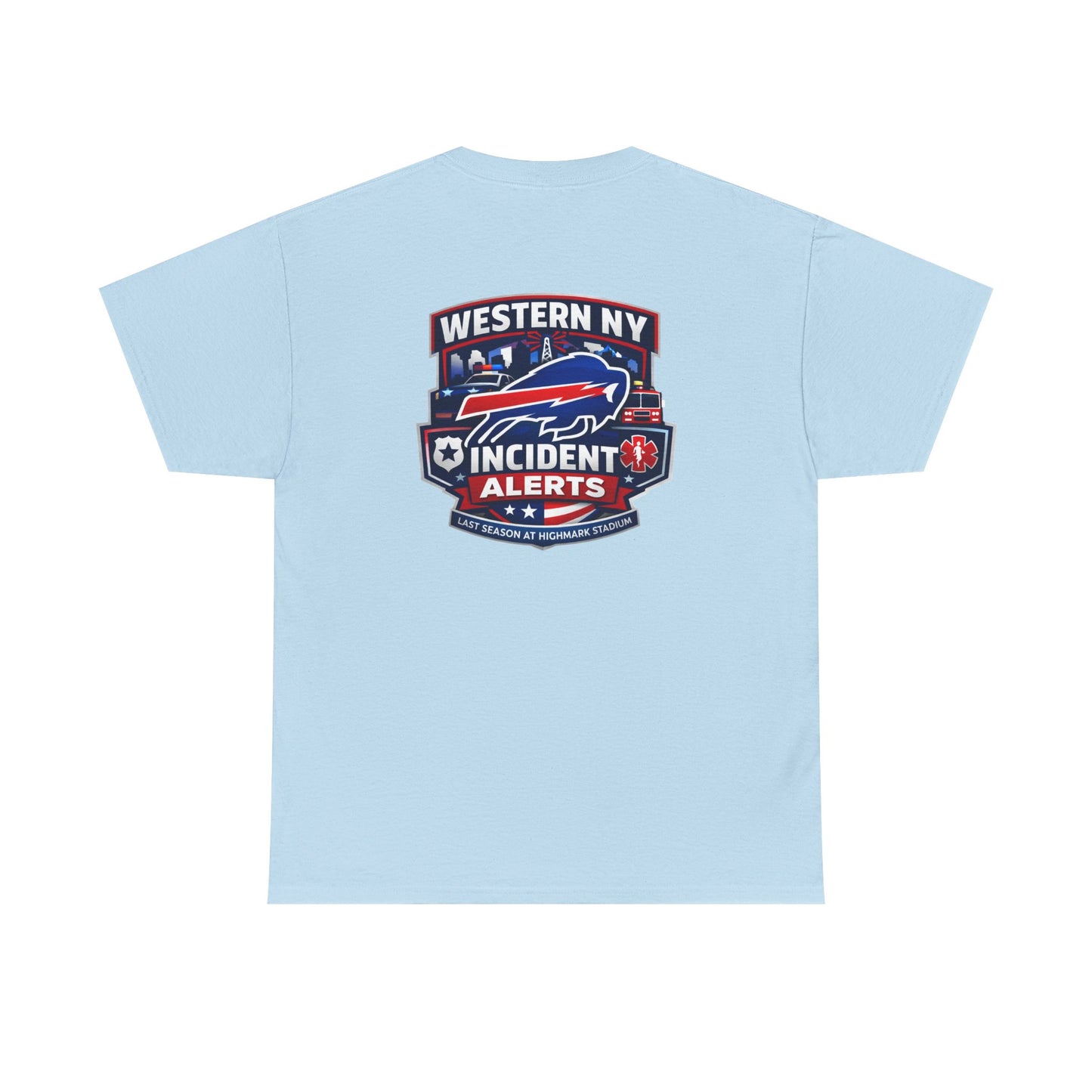 Incident Alerts Western NY T‑Shirt — Buffalo Bills Inspired Emergency Response Tee