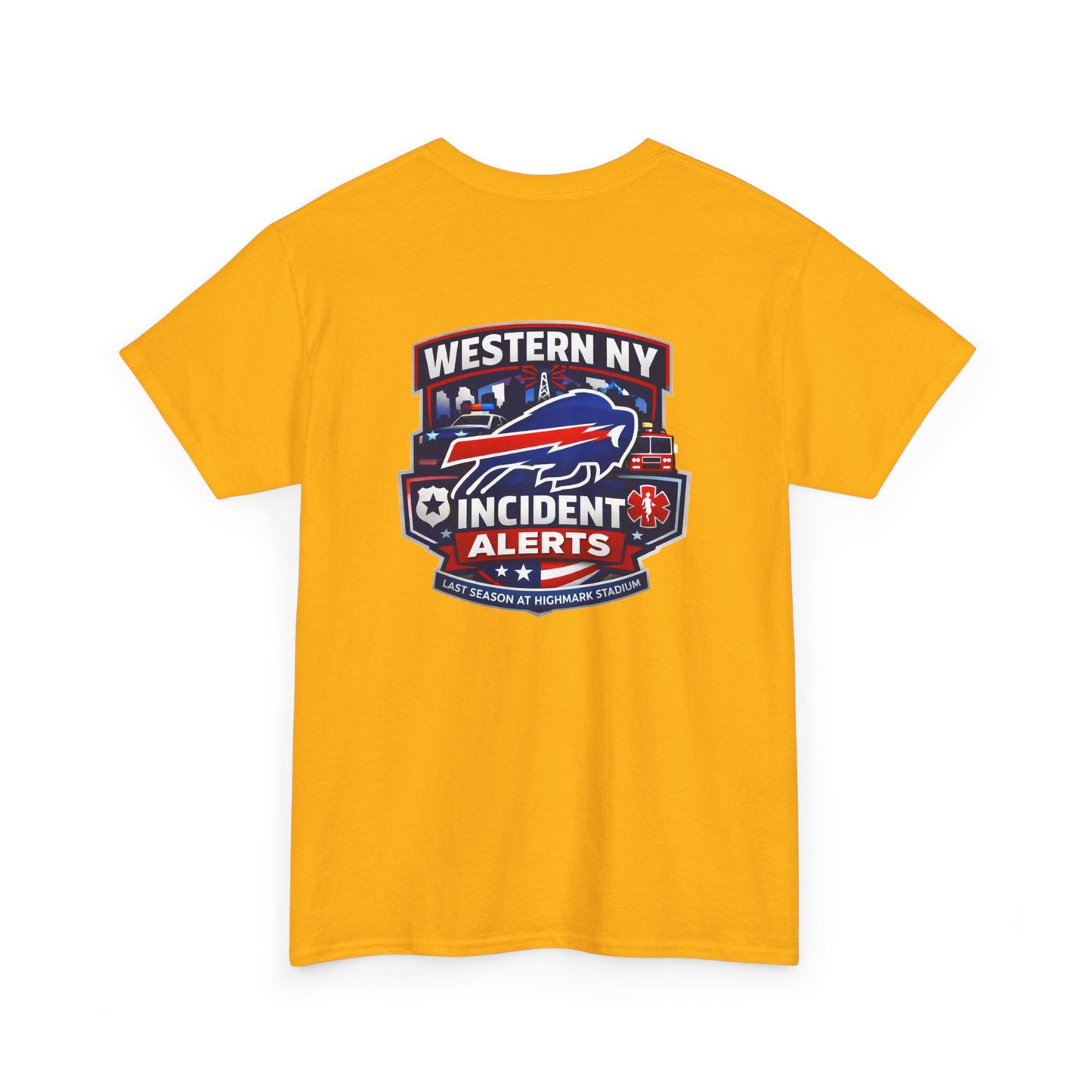 Incident Alerts Western NY T‑Shirt — Buffalo Bills Inspired Emergency Response Tee