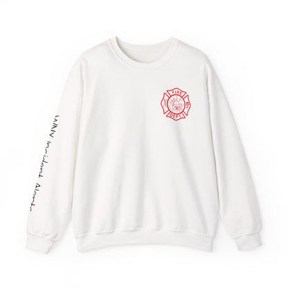 Coffee, Chaos & Car Fires Sweatshirt — Firefighter Crewneck