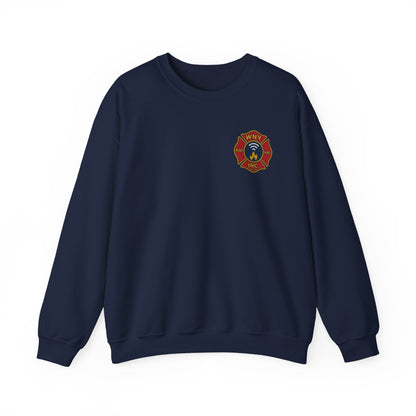 Firefighter Crewneck Sweatshirt — “Mount Up We’ve Got a Ripper!” Graphic