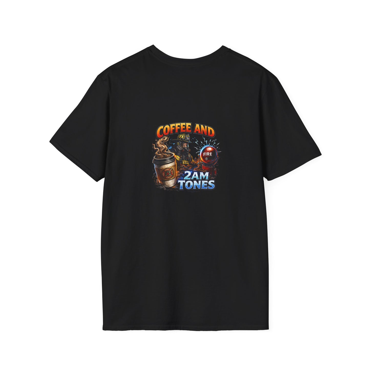 Coffee and 2AM Tones T-Shirt – Retro Coffee Vibes Graphic Tee
