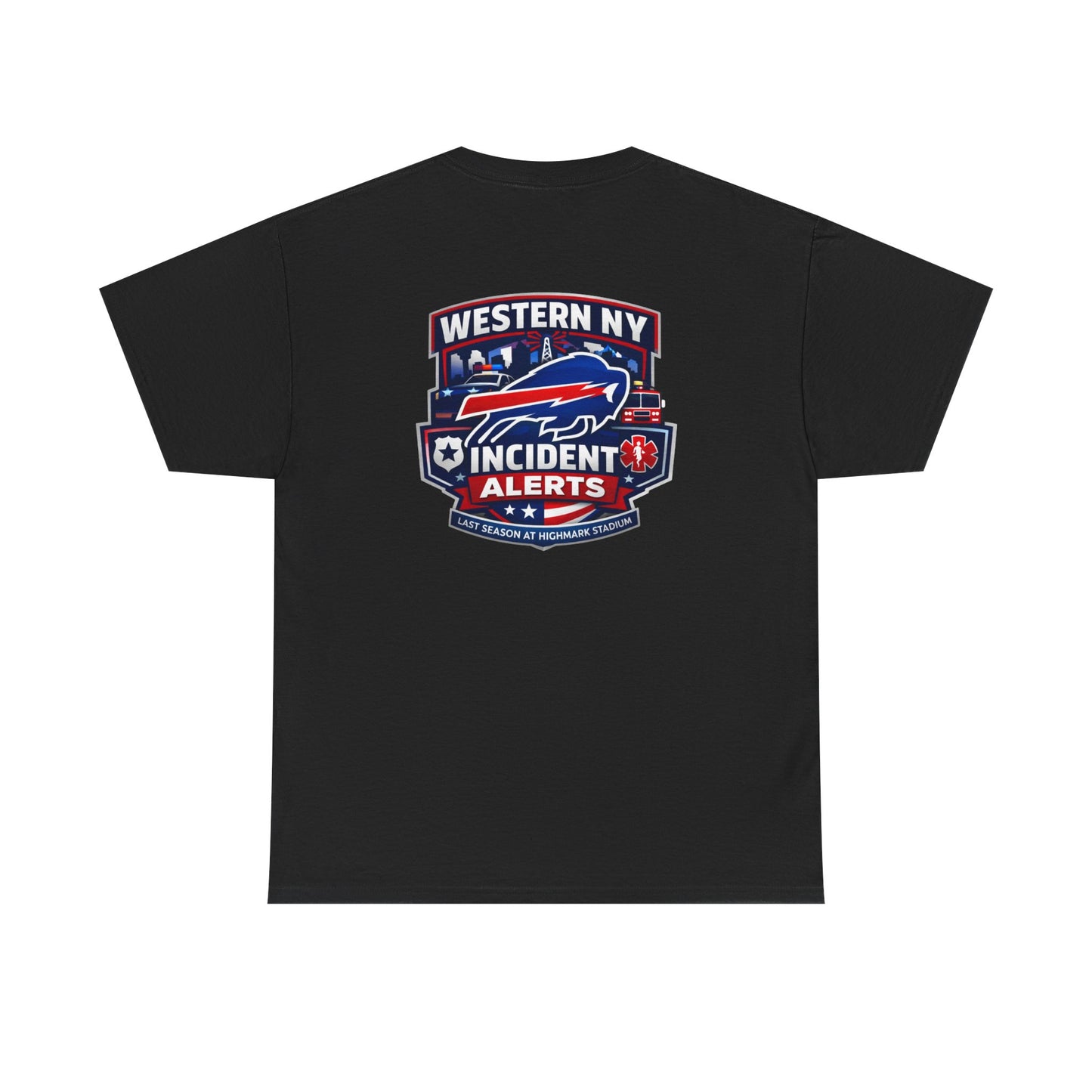 Incident Alerts Western NY T‑Shirt — Buffalo Bills Inspired Emergency Response Tee