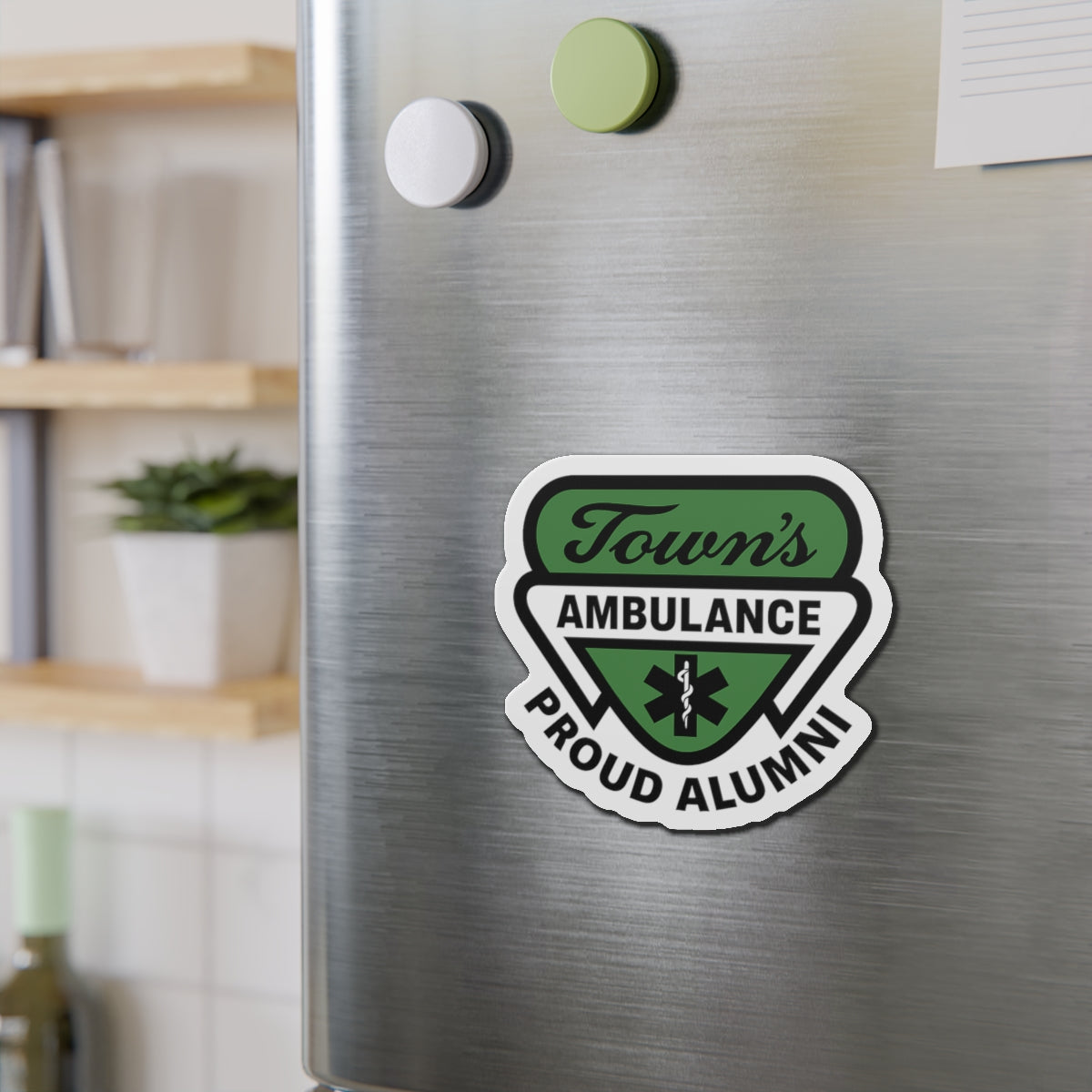 Proud Alumni - Towns Ambulance Die-Cut Magnet
