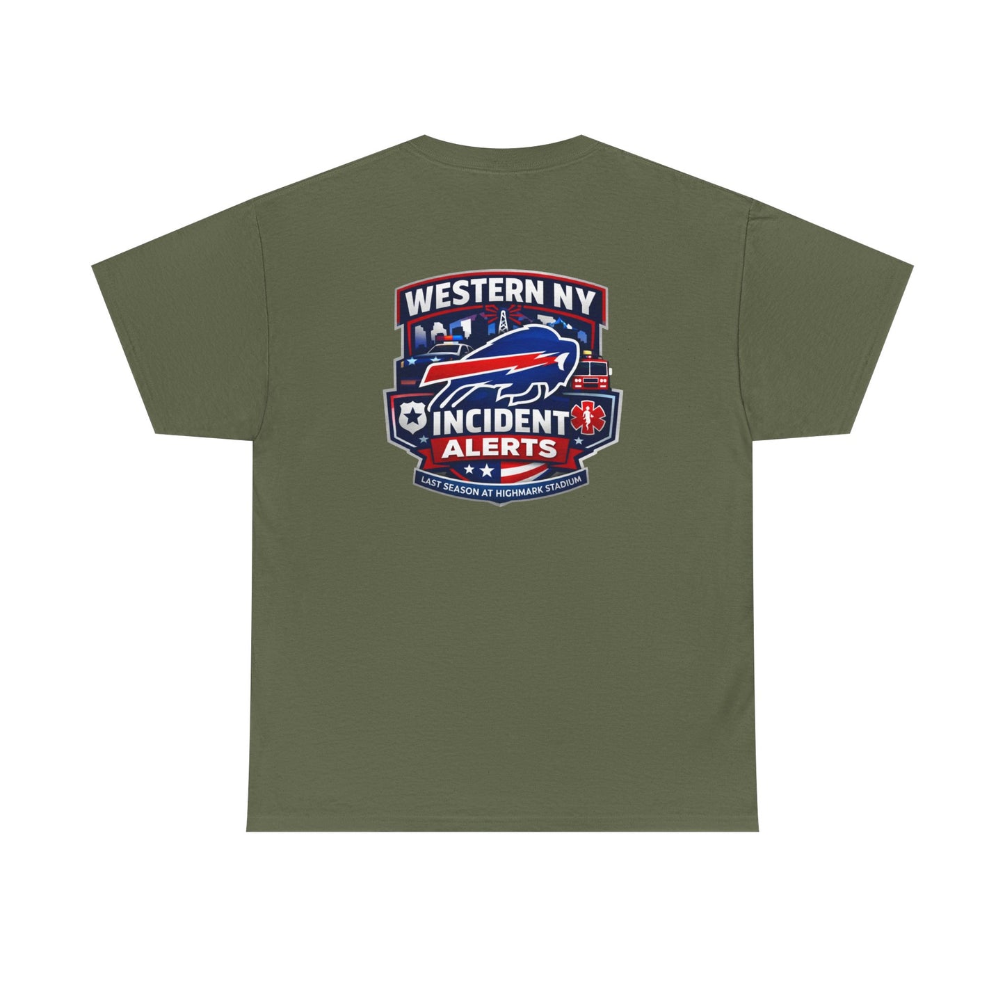 Incident Alerts Western NY T‑Shirt — Buffalo Bills Inspired Emergency Response Tee