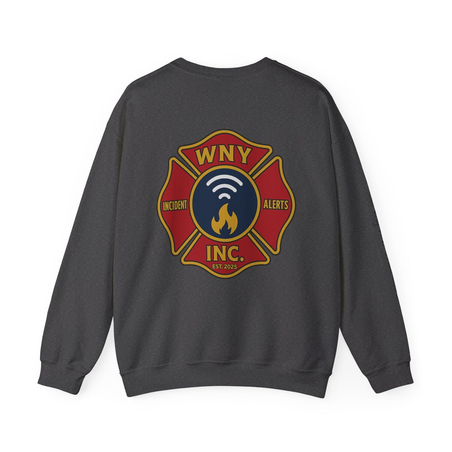 Fire Department Logo Sweatshirt — WNY Incident Alerts Crewneck