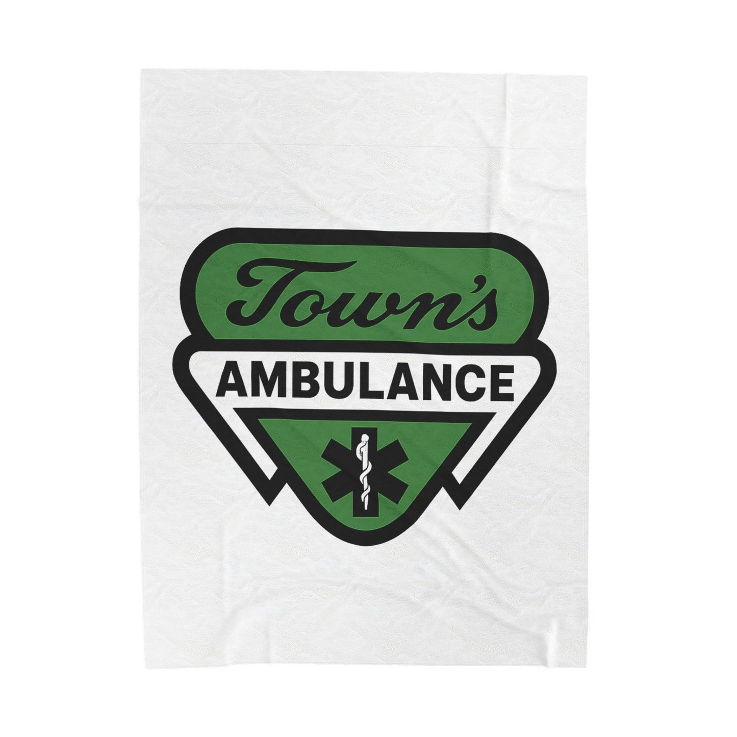 Town's Ambulance Velveteen Plush Blanket
