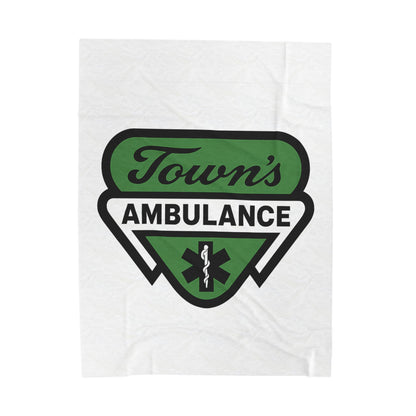 Town's Ambulance Velveteen Plush Blanket