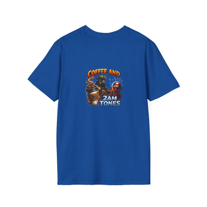 Coffee and 2AM Tones T-Shirt – Retro Coffee Vibes Graphic Tee