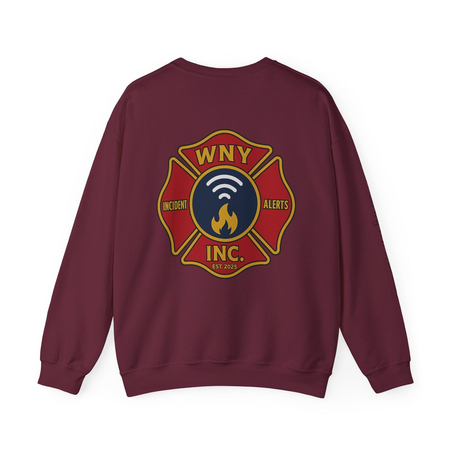 Fire Department Logo Sweatshirt — WNY Incident Alerts Crewneck