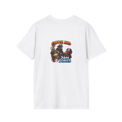Coffee and 2AM Tones T-Shirt – Retro Coffee Vibes Graphic Tee