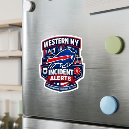 Western NY Incident Alerts Vinyl Sticker — Kiss-Cut Emergency Services Decal