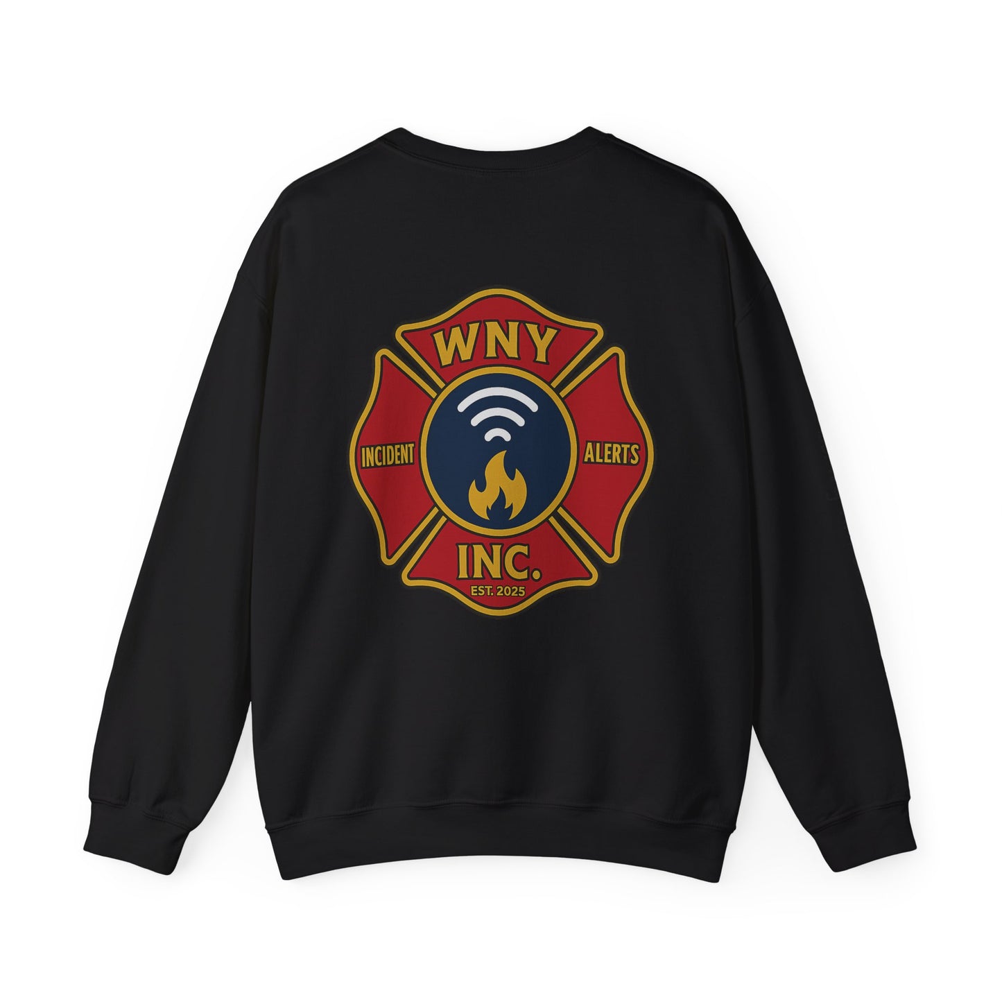 Fire Department Logo Sweatshirt — WNY Incident Alerts Crewneck