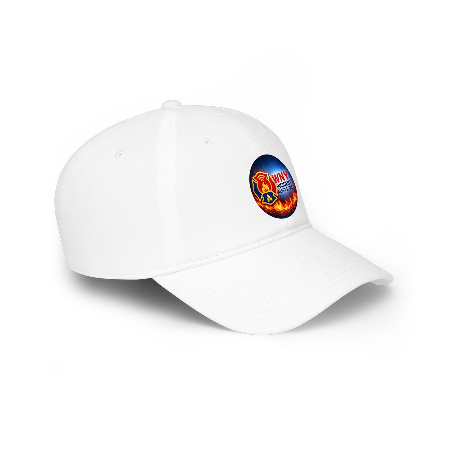 Firefighter Logo Baseball Cap — WNY Incident Support Red Low-Profile Hat