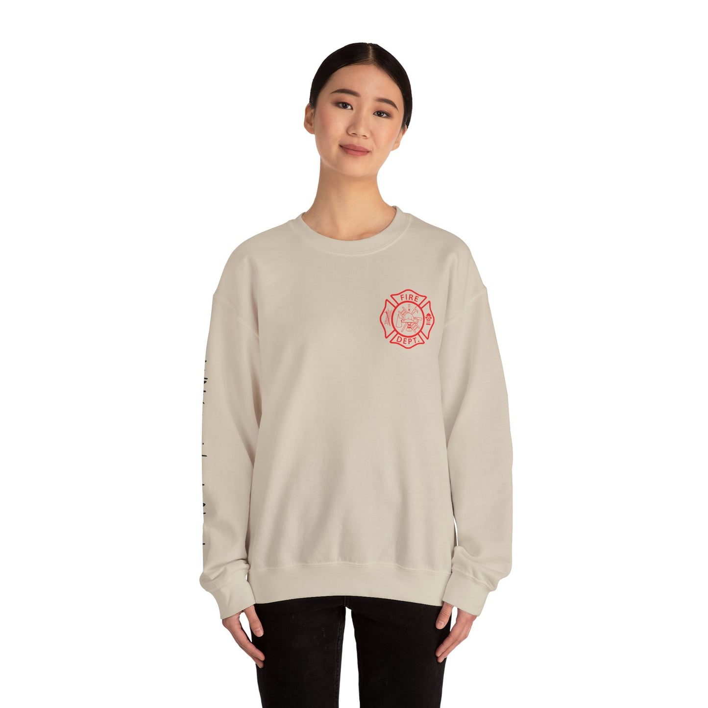 Firefighter Crewneck Sweatshirt — "Stop, Drop and Roll Sounds Like a Good Weekend"
