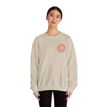 Firefighter Crewneck Sweatshirt — "Stop, Drop and Roll Sounds Like a Good Weekend"