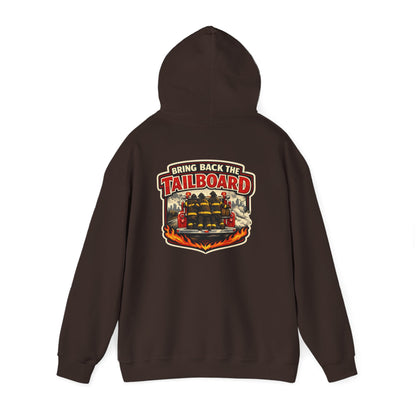 Tailgate Hoodie — “Bring on the Tailboard” Firefighter Tailgate Pullover