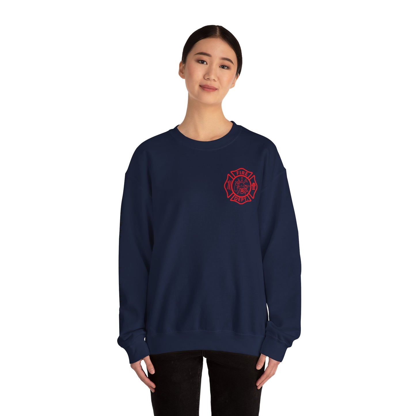 Coffee, Chaos & Car Fires Sweatshirt — Firefighter Crewneck