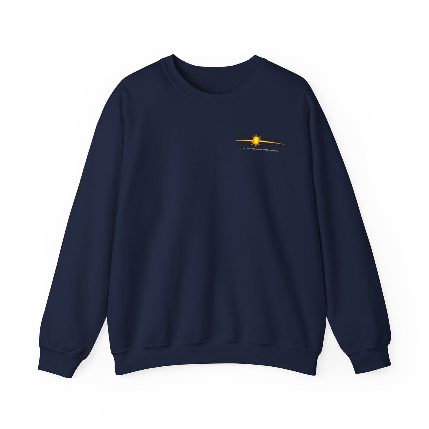 COVA Crewneck Sweatshirt — 'May the Wheels of EMS Forever Roll' Retro Logo
