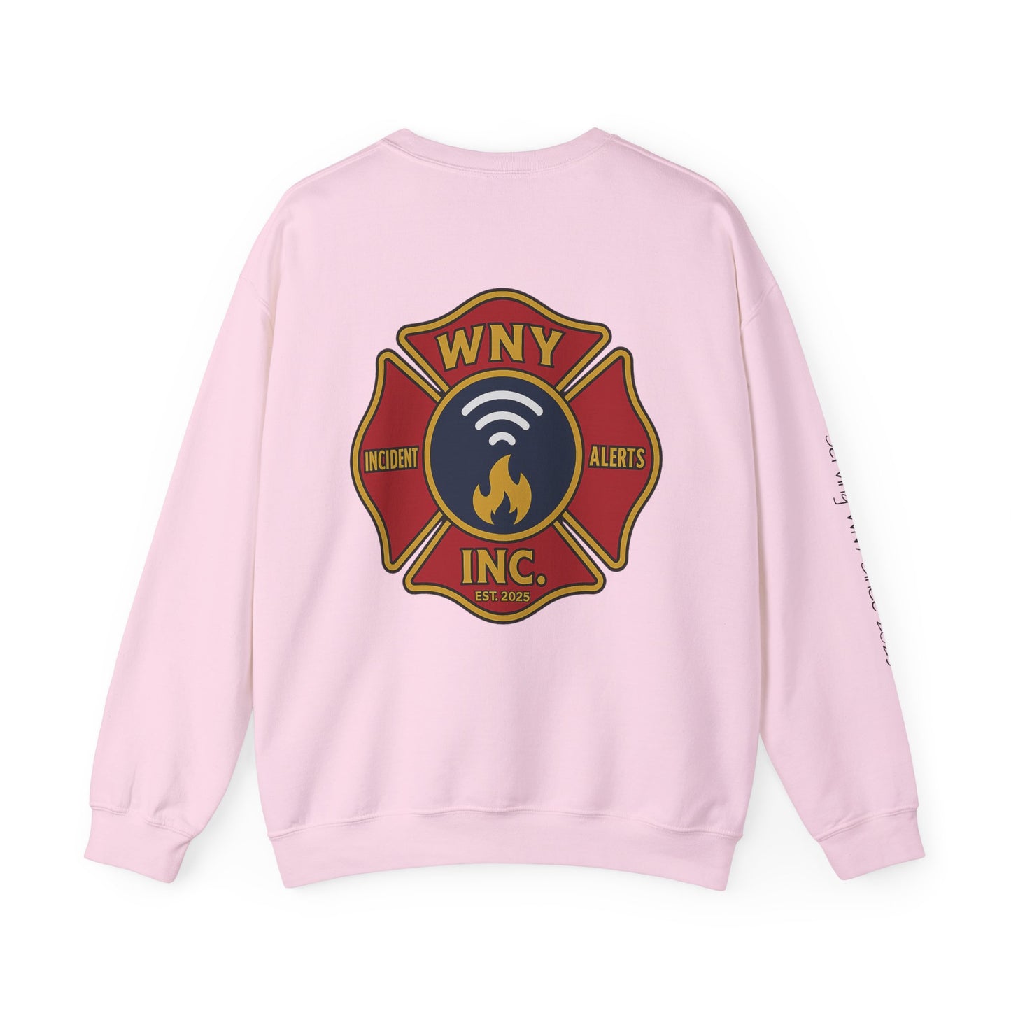 Fire Department Logo Sweatshirt — WNY Incident Alerts Crewneck
