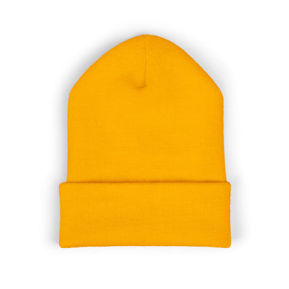 COVA Sun Logo Cuffed Beanie — Embroidered Winter Hat