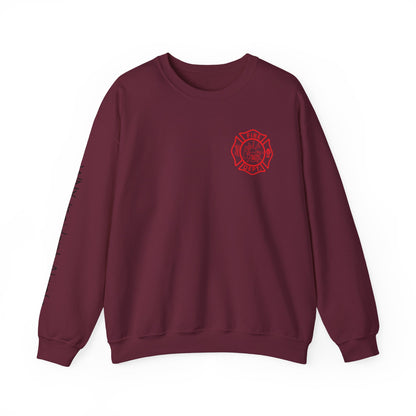 Firefighter Crewneck Sweatshirt — "Stop, Drop and Roll Sounds Like a Good Weekend"