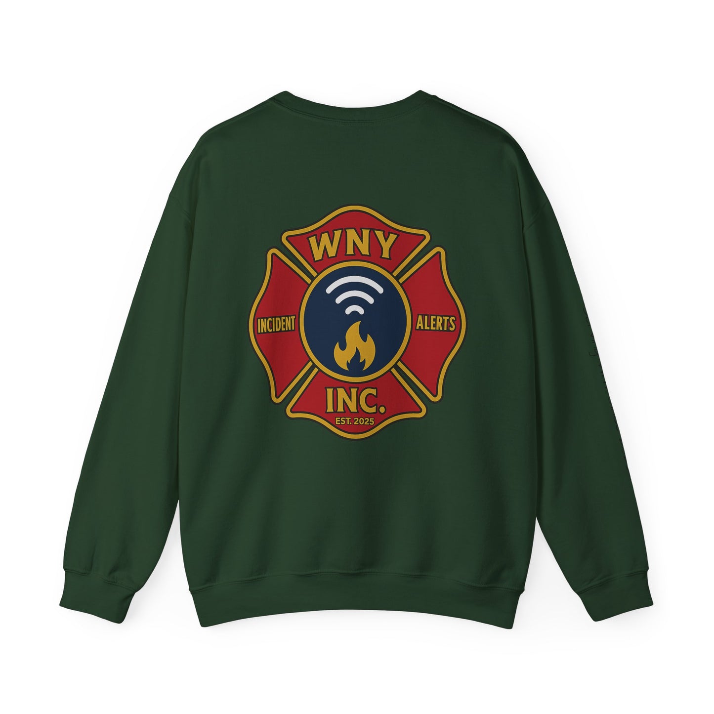Fire Department Logo Sweatshirt — WNY Incident Alerts Crewneck