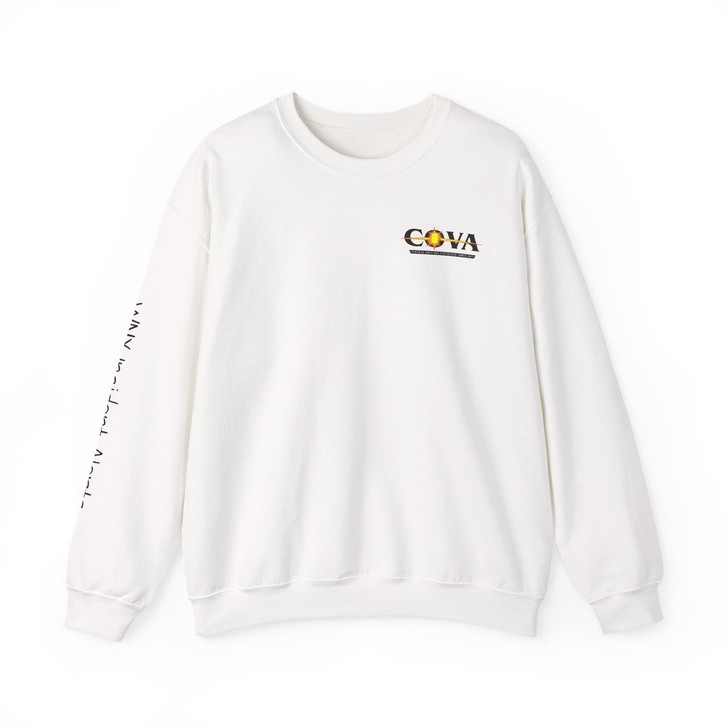 COVA Crewneck Sweatshirt — 'May the Wheels of EMS Forever Roll' Retro Logo